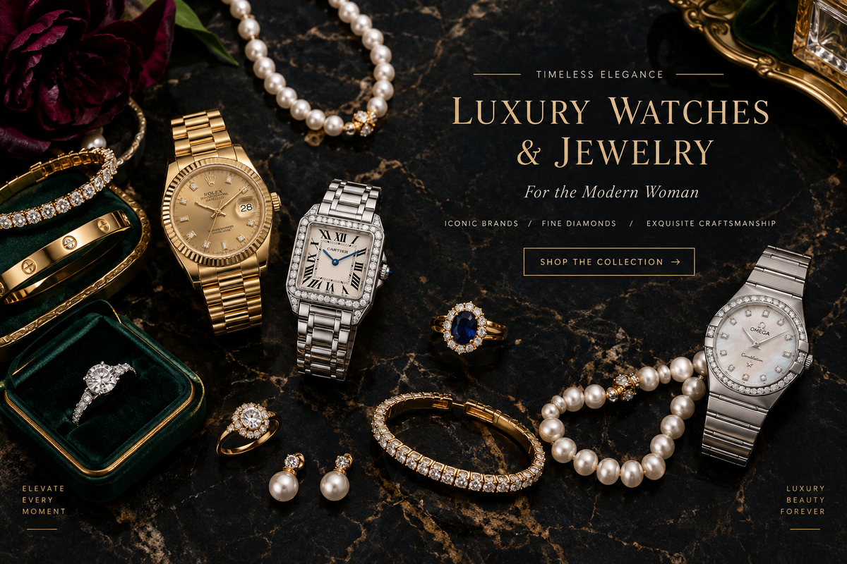 Luxury Watches & Jewelry Collection Banner