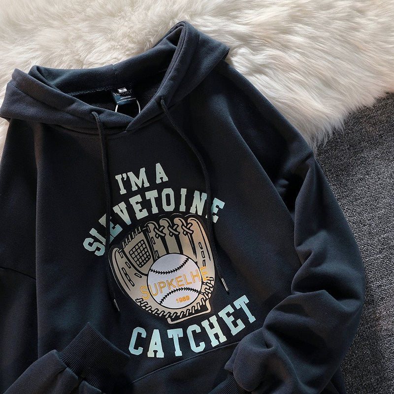 Men's Oversized Hooded Sweatshirt for Fall/Winter